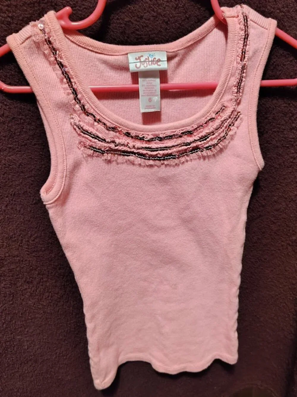 Girls 'Justice' Tank Top size 6